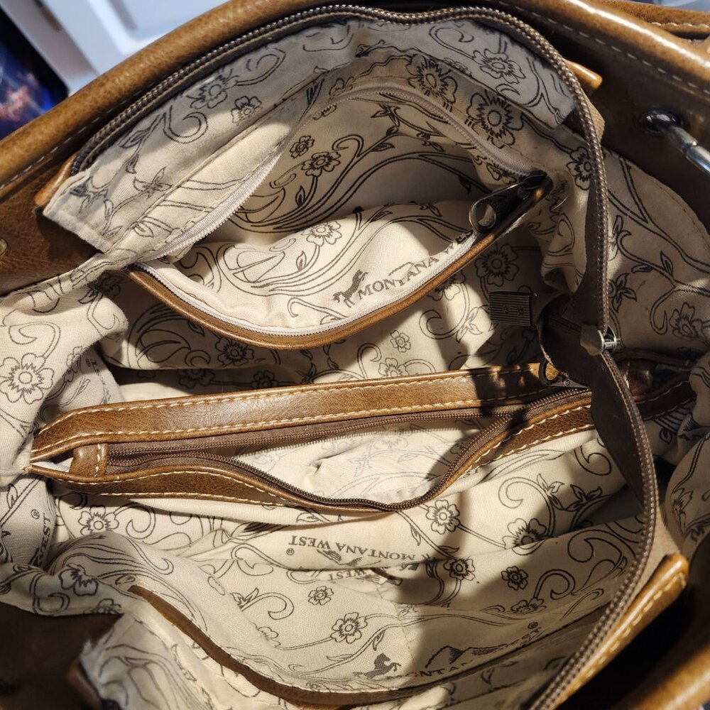 Montana West Purse / Brown and Turquoise - Picture 5 of 13